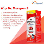 Dr. Morepen Premium ORS Drink With Electrolytes for Instant Hydration Apple Flavour | Grocsy