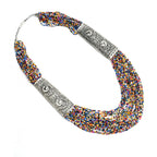 Mominos Fashion Johar Kamal Oxidised Multi Beads Long Statement Necklace For Women | Grocsy