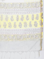 HERE&NOW Motifs Printed Regular Pure Cotton Kurta with Salwar & With Dupatta | Grocsy