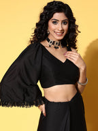 Tikhi Imli Woman Embellished Sequinned Satin Saree | Grocsy