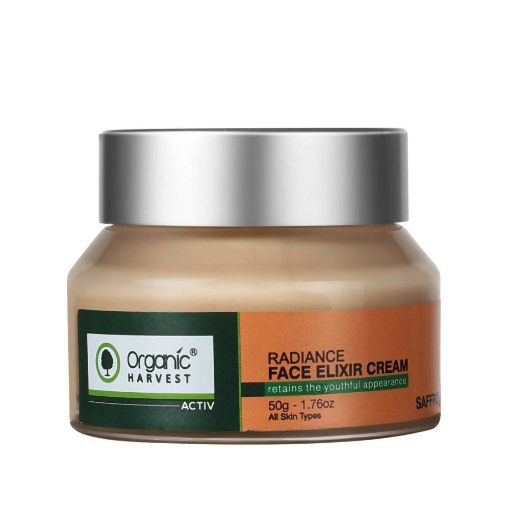 Organic Harvest Activ Saffron Radiance Face Elixir Cream | Grocsy