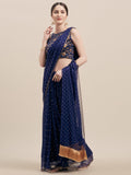 Tikhi Imli Blue Embellished Saree | Grocsy