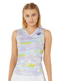 ASICS Match Graphic SS Printed V-Neck T-Shirt | Grocsy