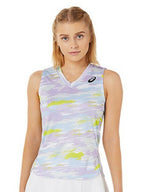 ASICS Match Graphic SS Printed V-Neck T-Shirt | Grocsy