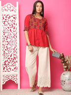 TAG 7 Women Flared Palazzos | Grocsy
