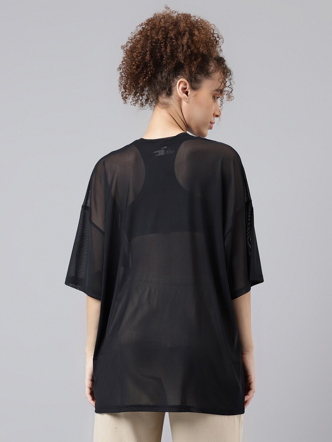 MKH Typography Printed Relaxed Fit Sheer Dri-FIT T-shirt | Grocsy