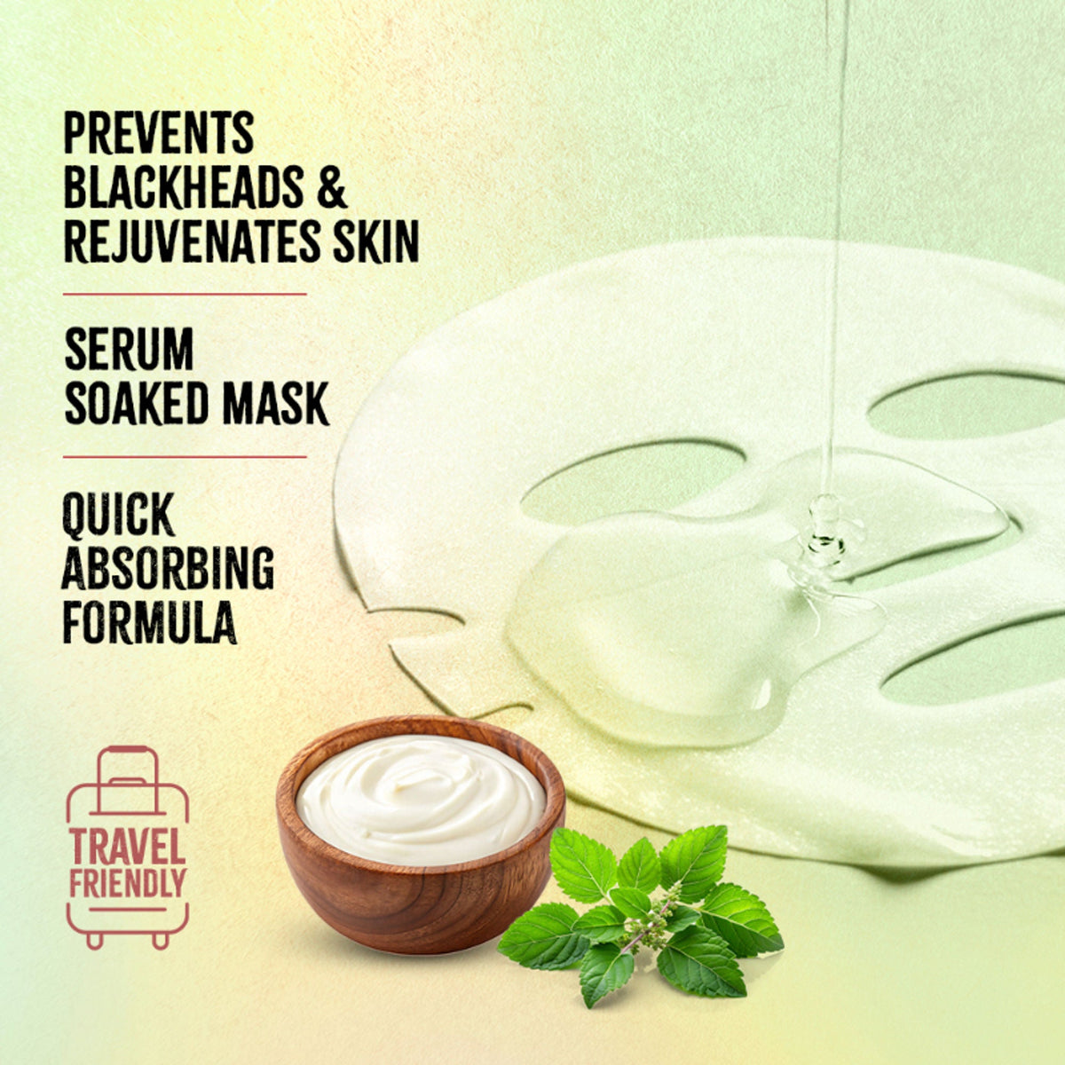 Nykaa Green Tea + Aloe Vera Sheet Mask For Hydrated Skin - Formulated in Korea - For All Skin Types - Tulsi & Yogurt | Grocsy