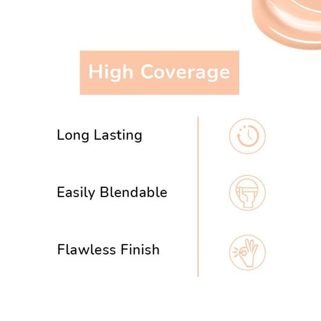 Matt Look High Coverage Waterproof Oil Free Matte SPF 25 Foundation - Light | Grocsy