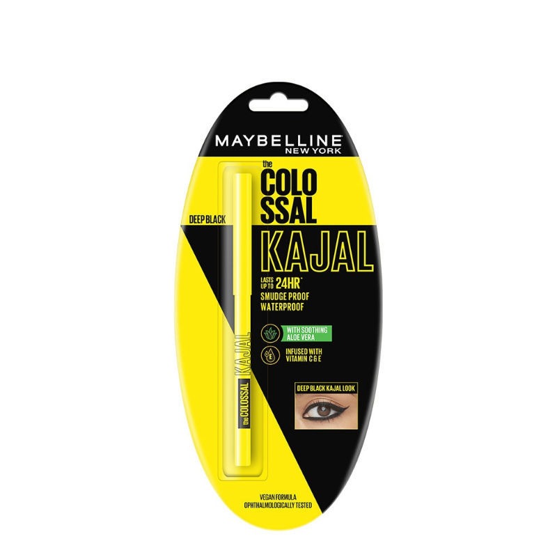 Maybelline New York Colossal Kajal,Black, 0.35g | Grocsy