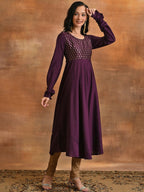 Aks Ethnic Motifs Printed Anarkali Kurta | Grocsy