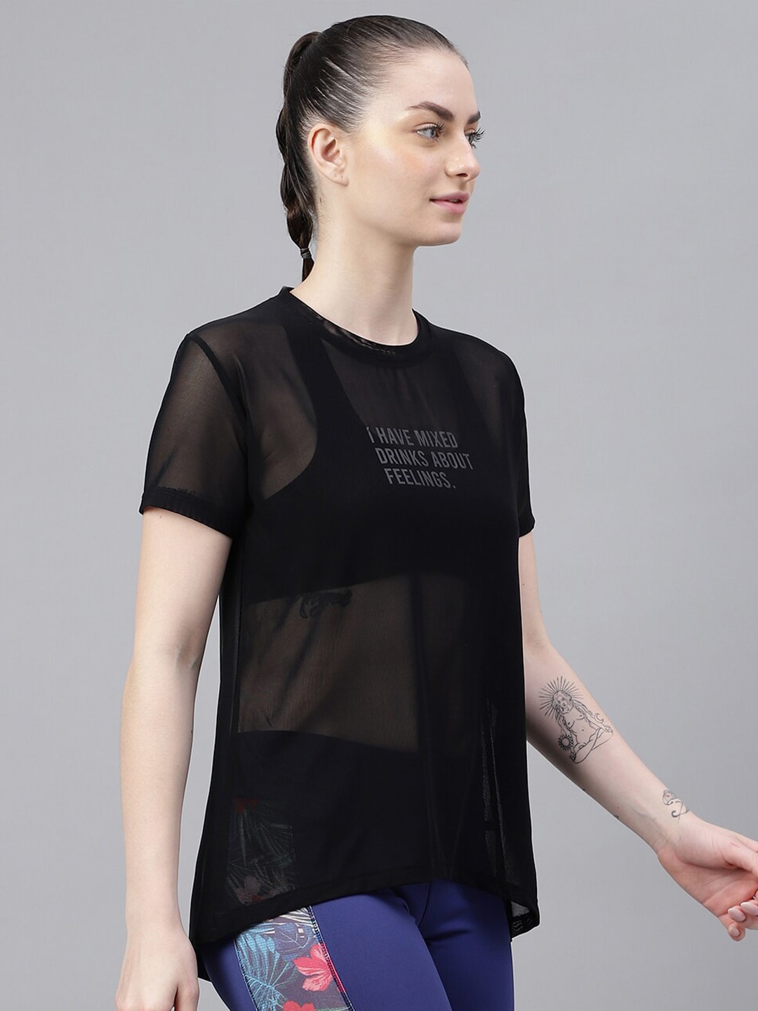 MKH Typography Printed Dri-FIT Relaxed Fit Gym T-shirt | Grocsy