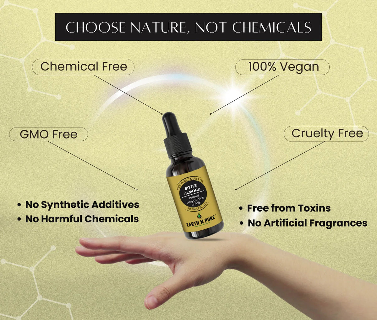 Earth N Pure Bitter Almond Oil | Grocsy