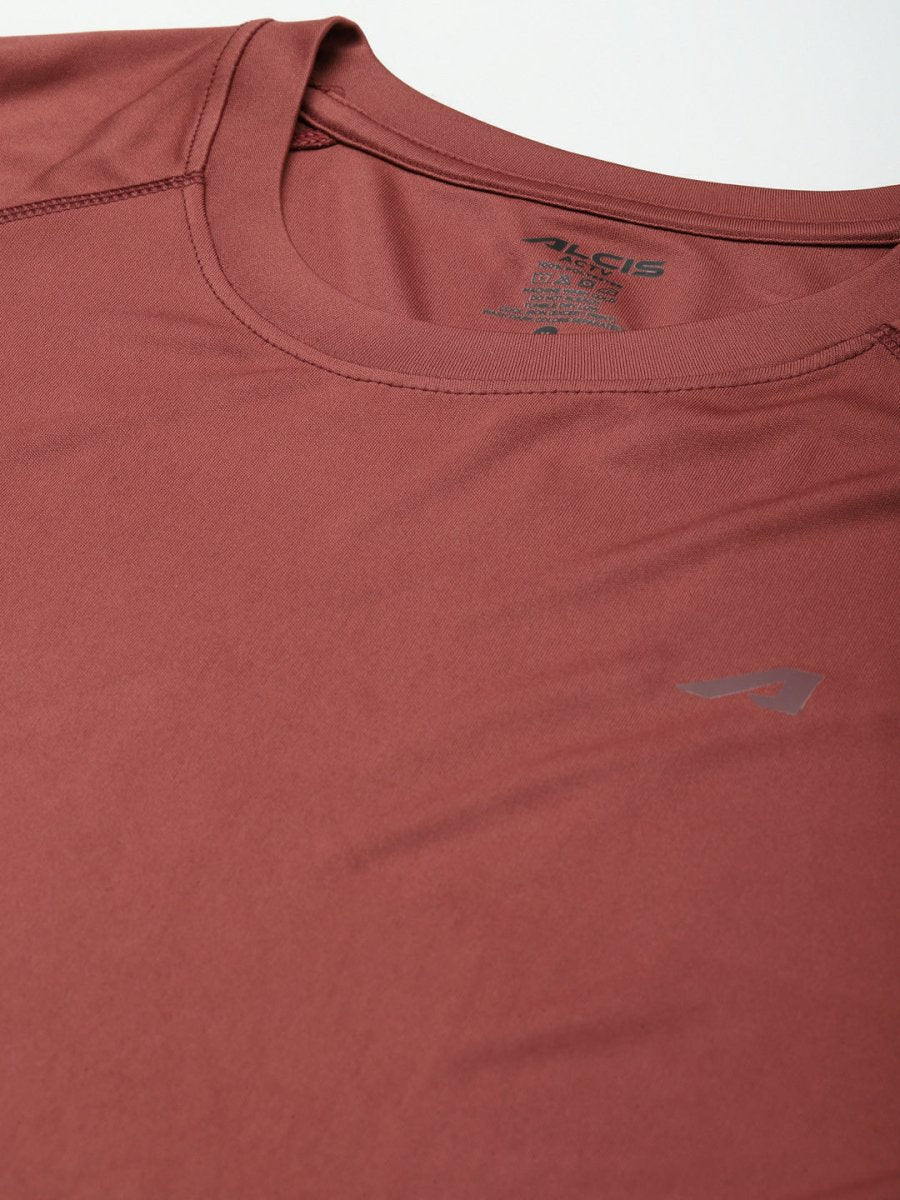 Alcis Men Rust Slim Fit T-shirt | Grocsy
