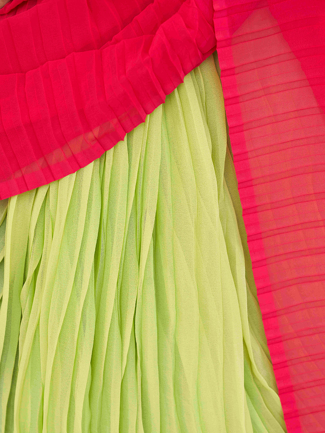 Tikhi Imli Georgette Half and Half Saree | Grocsy
