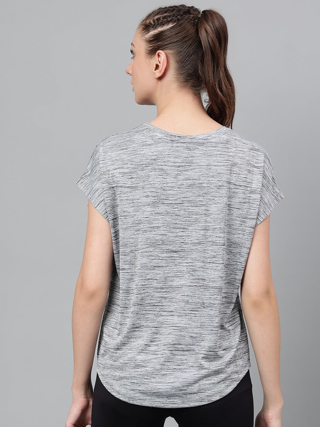 MKH Typography Printed Extended Sleeves Dri-FIT Relaxed Fit Sports T-shirt | Grocsy