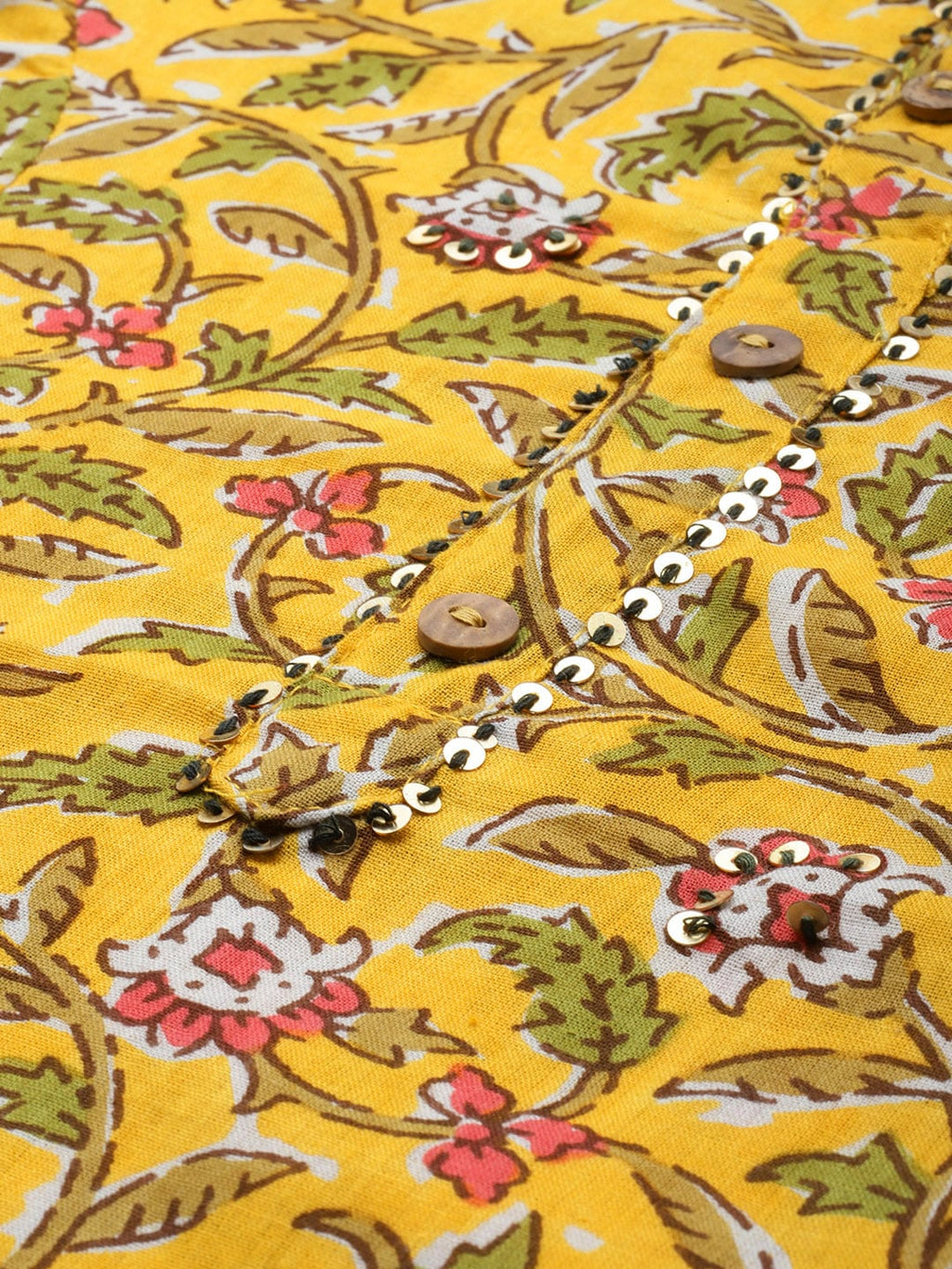 HERE&NOW Ethnic Motifs Printed Sequinned Kurta With Trousers & With Dupatta | Grocsy