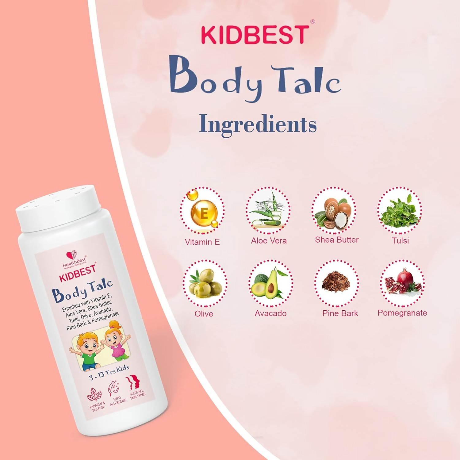 HealthBest Kids Best Body Powder | Grocsy