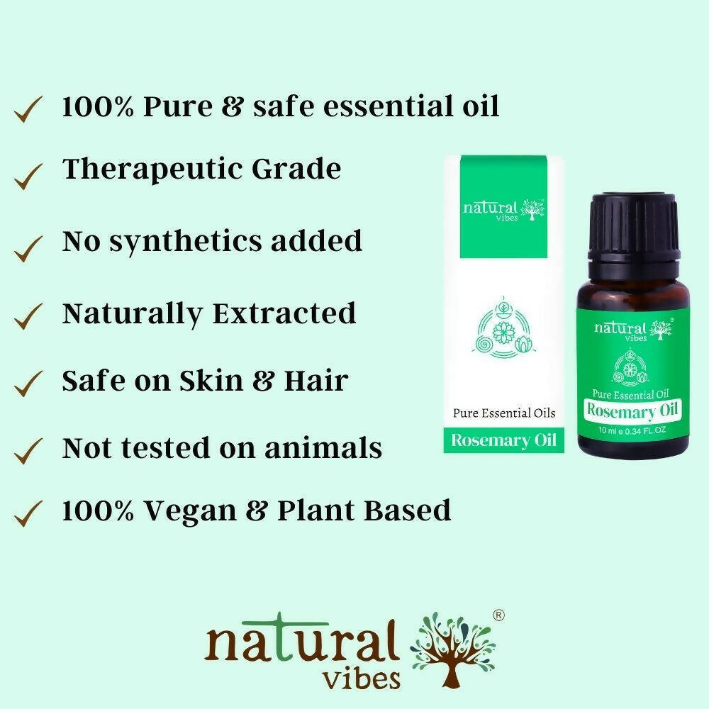 Natural Vibes Rosemary Pure Essential Oil | Grocsy
