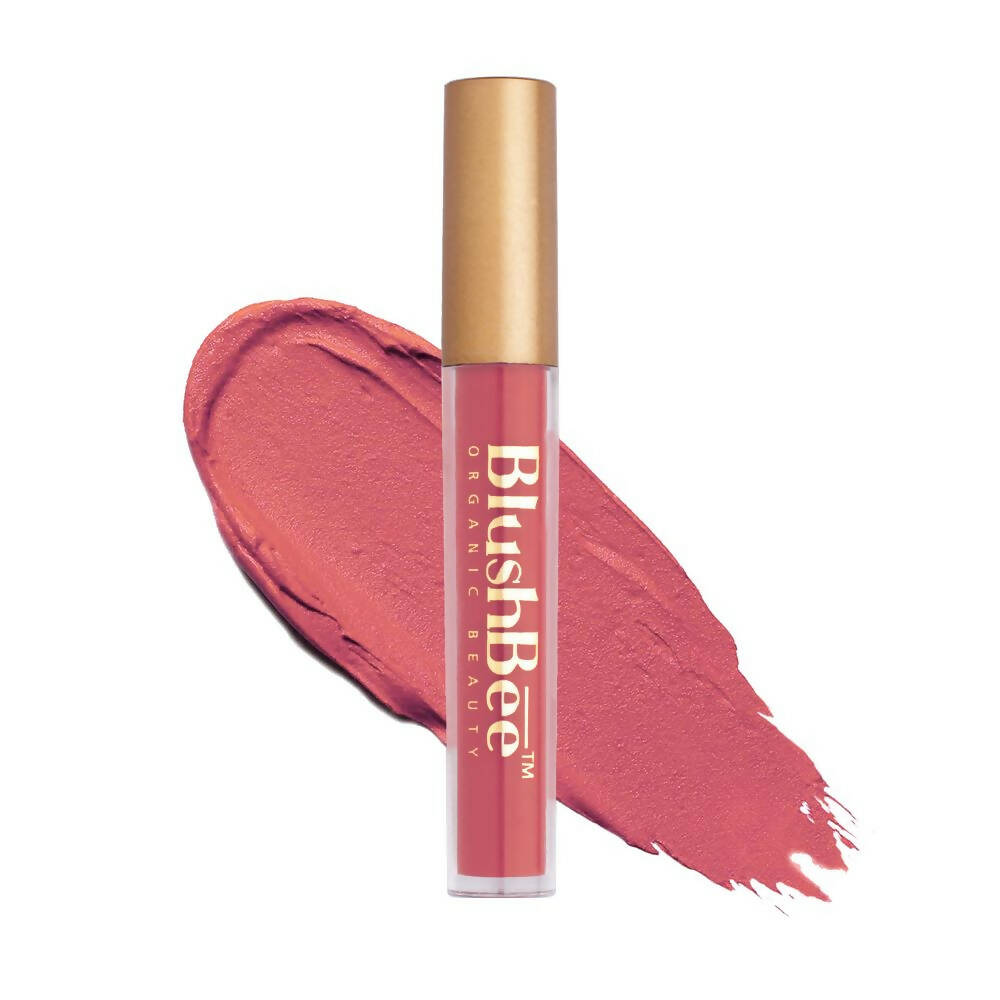 BlushBee Organic Beauty Lip Nourishing Liquid Lipstick - Dusty Pink | Grocsy