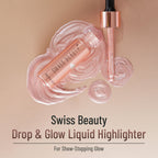 Swiss Beauty Drop and Glow Liquid Highlighter , Shimmer Shine , Dewy Finish - 02 Gold | Grocsy