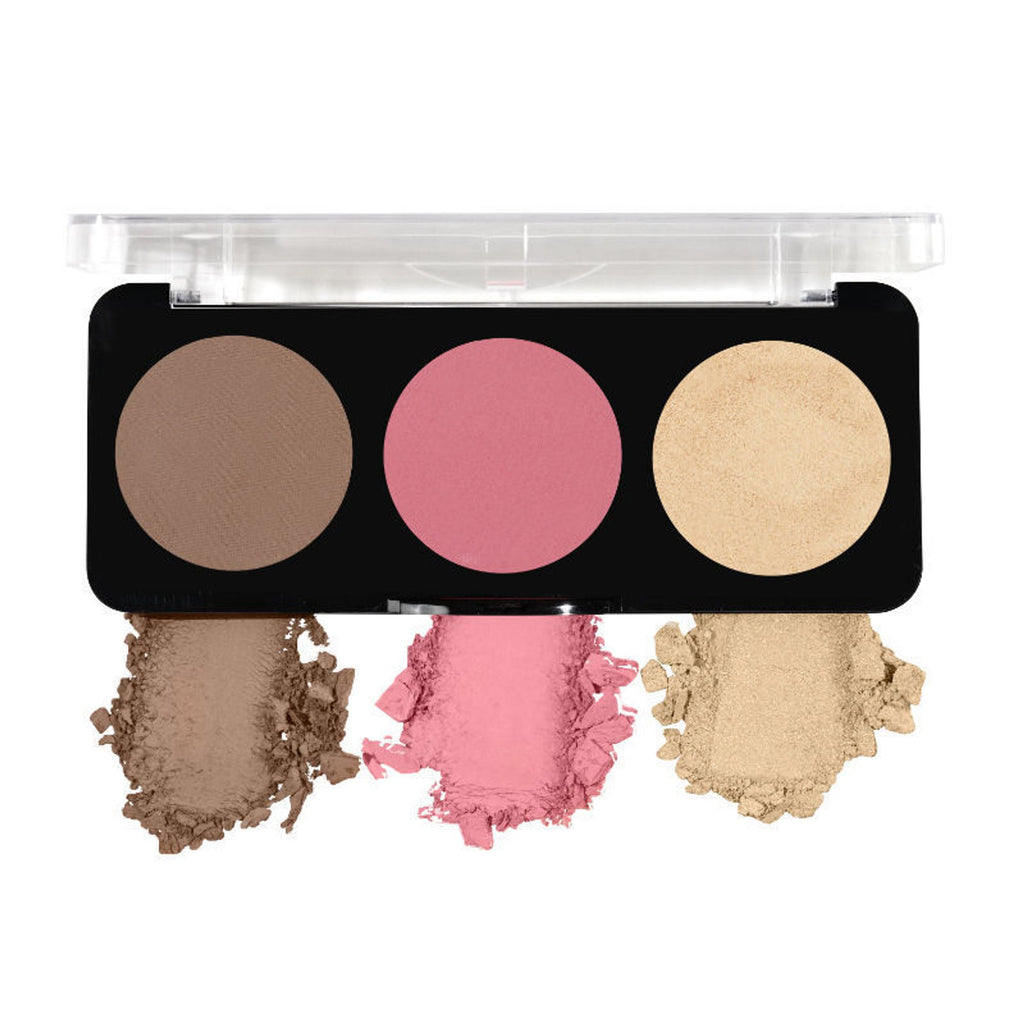 Swiss Beauty Cheek-A-Boo 3 In One Blushe Contour And Highlighter - 3 | Grocsy