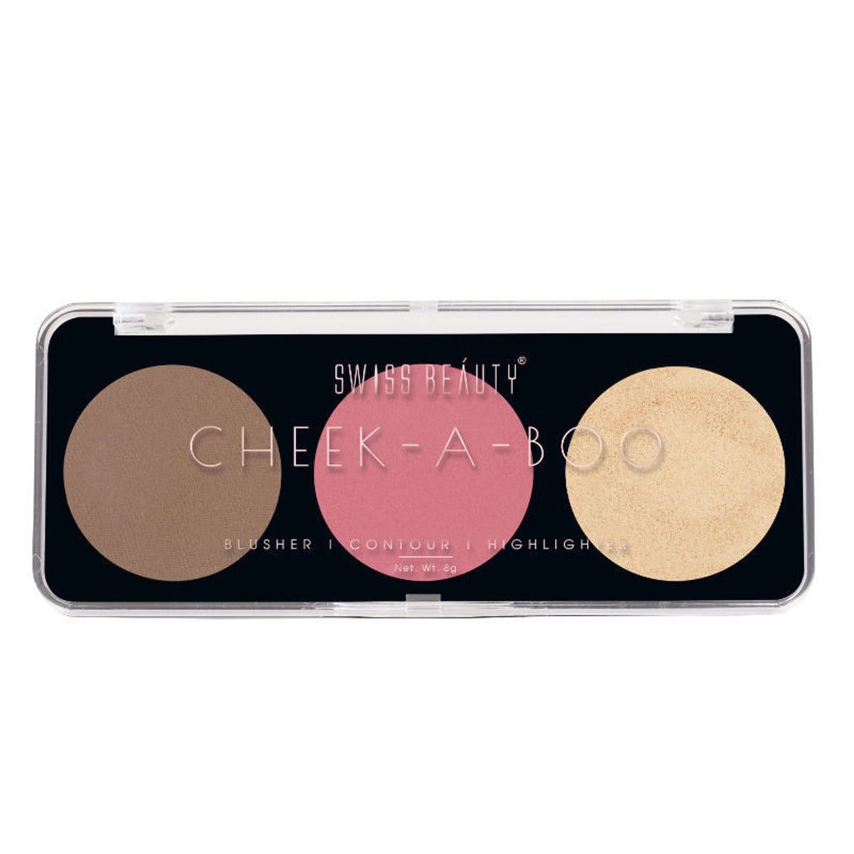 Swiss Beauty Cheek-A-Boo 3 In One Blushe Contour And Highlighter - 3 | Grocsy