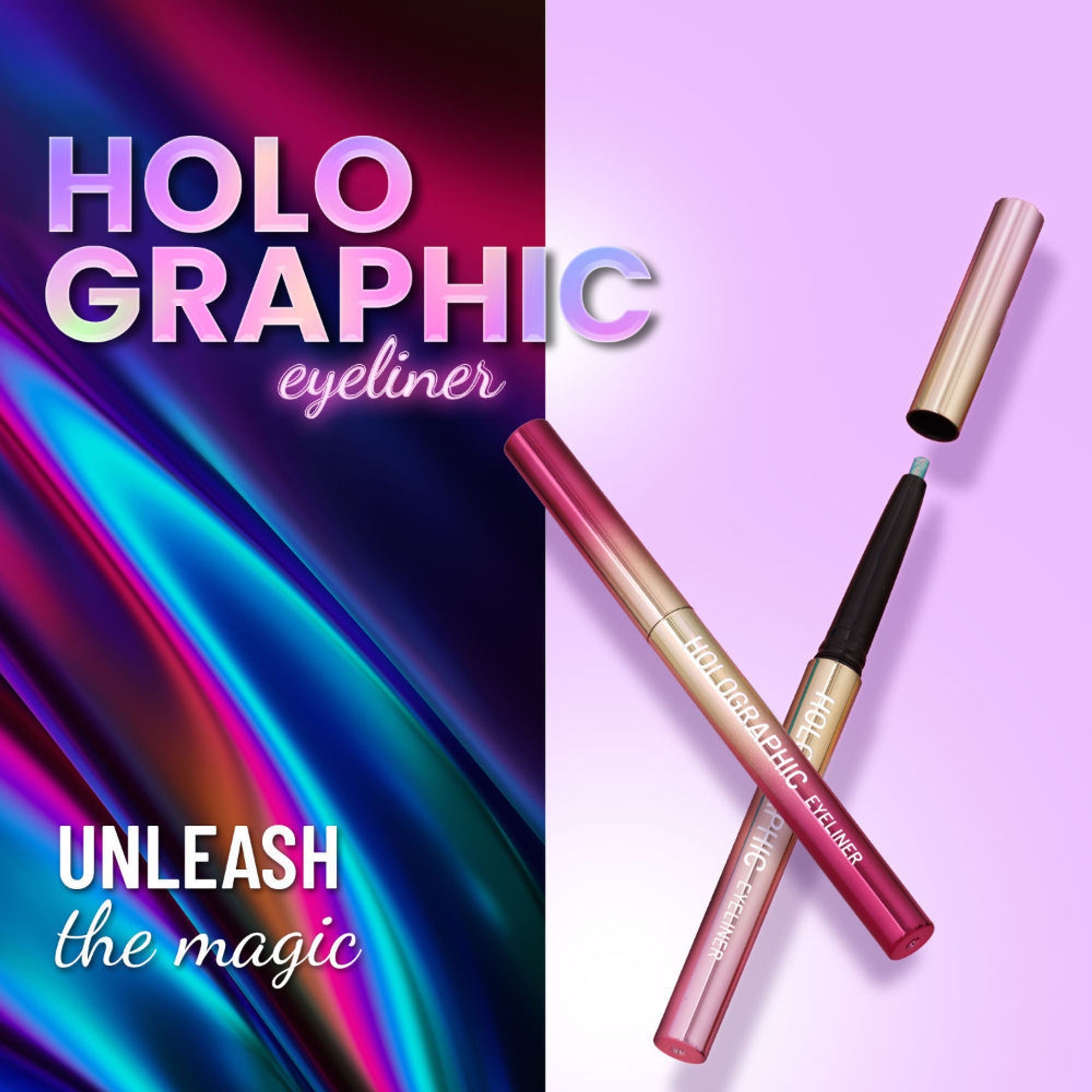 Swiss Beauty Holographic Eyeliner , Multi Chrome Effect , Water -Proof ,Smudge Proof - 5 Meteor | Grocsy