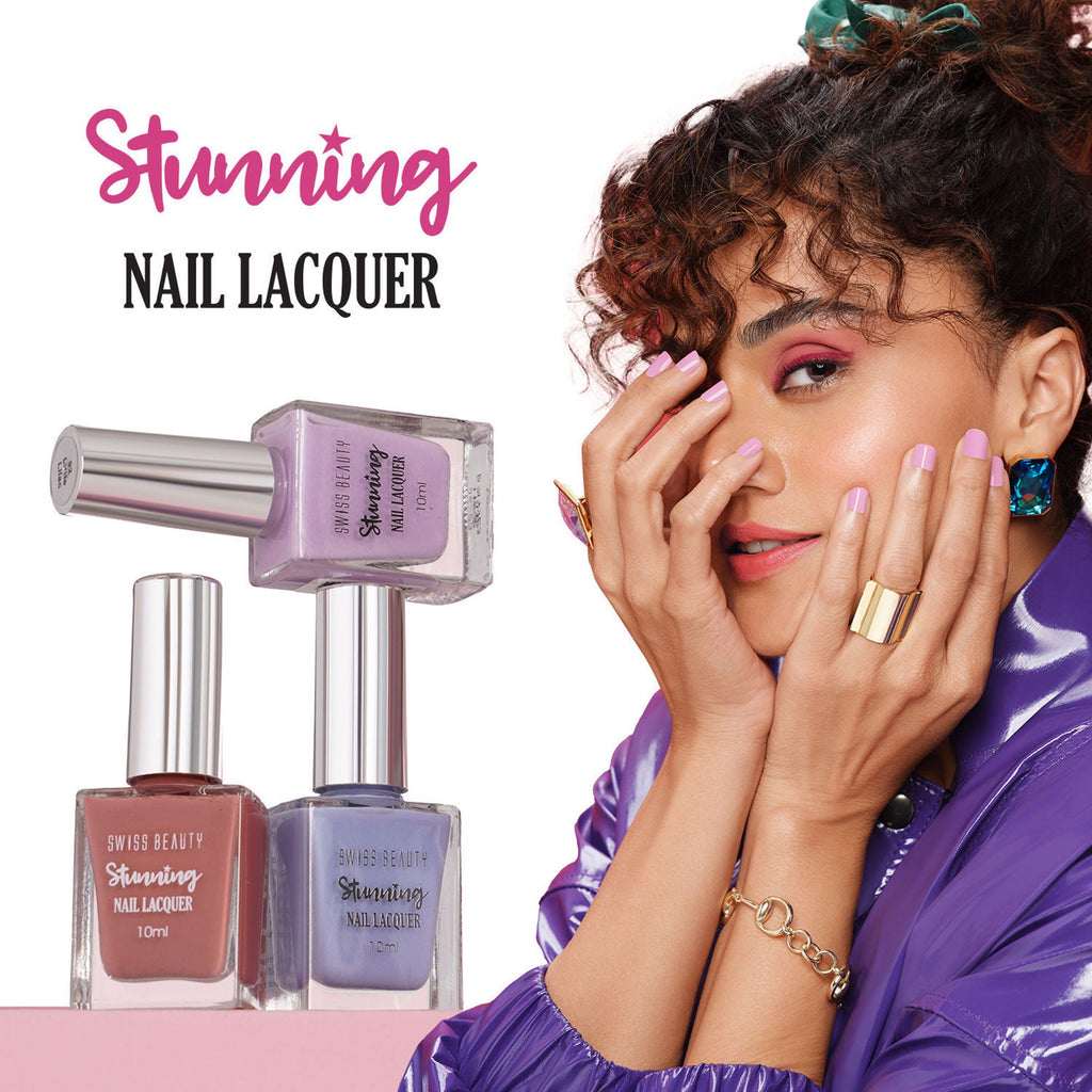 Swiss Beauty Stunning Nail Lacquer - 78 Deep Mauve | Grocsy