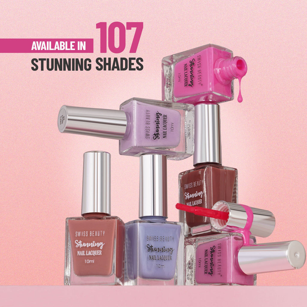 Swiss Beauty Stunning Nail Lacquer - 78 Deep Mauve | Grocsy