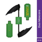 Swiss Beauty CRAZE Duo Mascara Volumizes and Lengthens Lashes With Non- Flaking Finish - Black | Grocsy