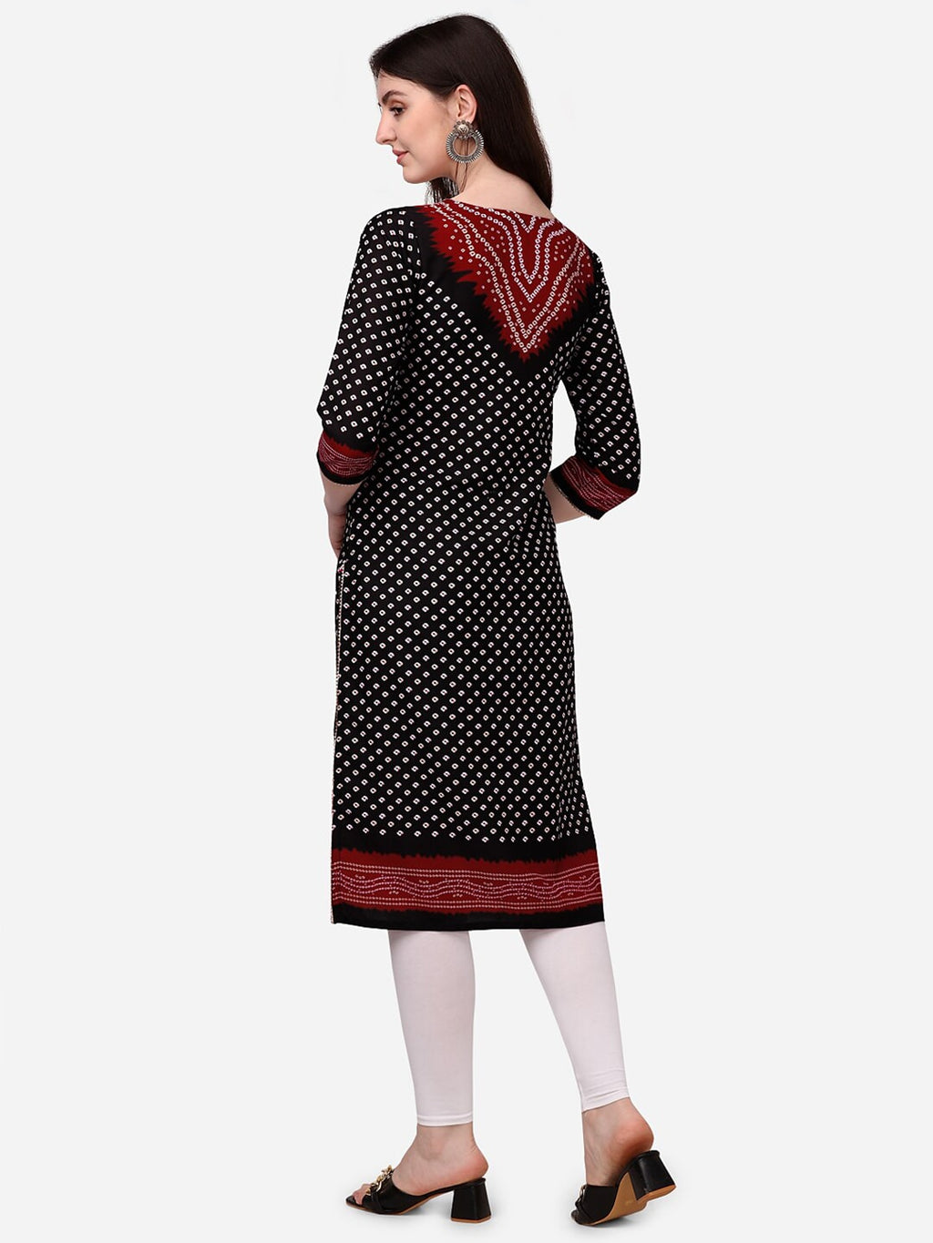 HERE&NOW Bandhani Printed Kurta | Grocsy