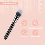 Miss Claire M41 - Large Powder Brush - Chrome | Grocsy