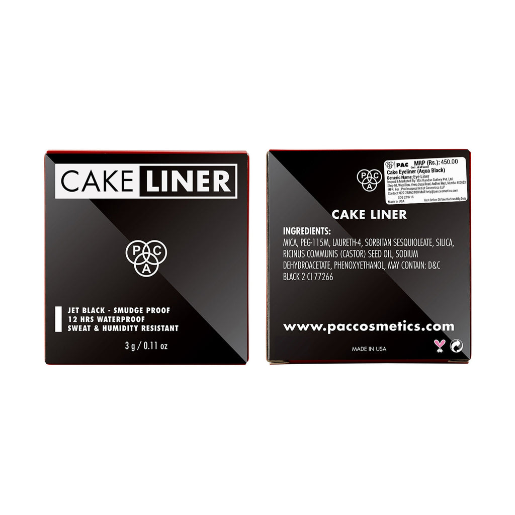 PAC Studio Cake Eyeliner - Aqua Black | Grocsy