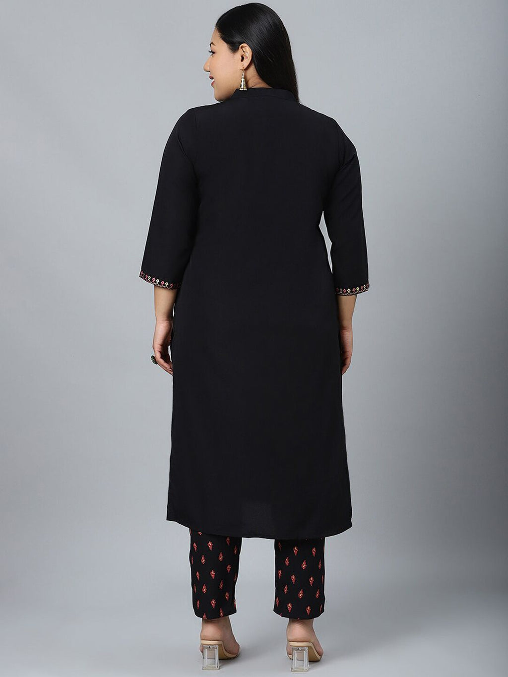 Sztori Floral Printed Regular Kurta with Trousers | Grocsy