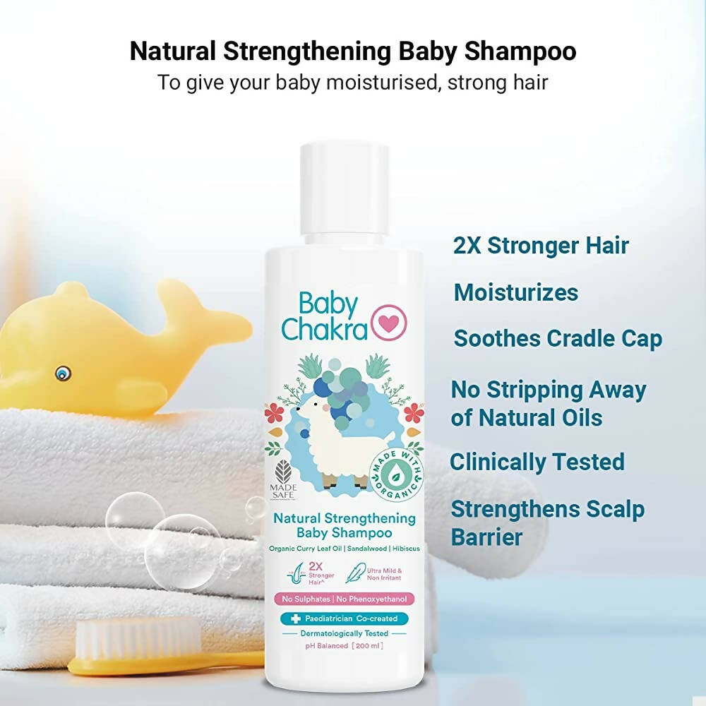 BabyChakra Natural Strengthening Baby Shampoo | Grocsy