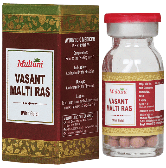 Multani Vasant Malati Ras with Gold Tablet | Grocsy
