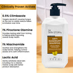 The Skin Story Anti Dandruff Deep Ceansing Shampoo Calms & Soothes Scalp With Saniscalp & Argan Oil | Grocsy