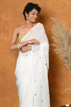 Very Much Indian Pure Mul Cotton Handloom Saree | Grocsy
