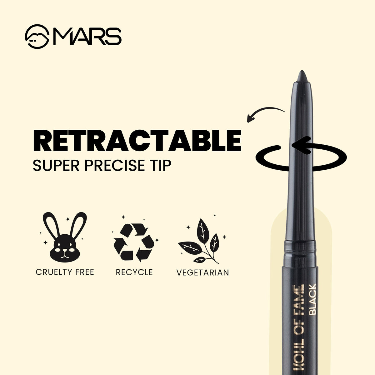MARS Cosmetics Kohl Of Fame Kajal - Black | Grocsy