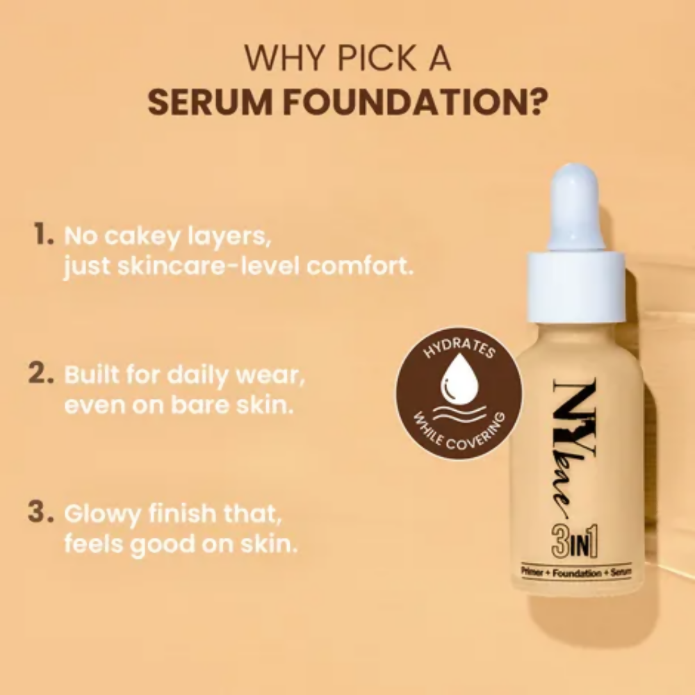 NY Bae 3 IN 1 Serum Foundation - Cool Toffee 11 | Grocsy