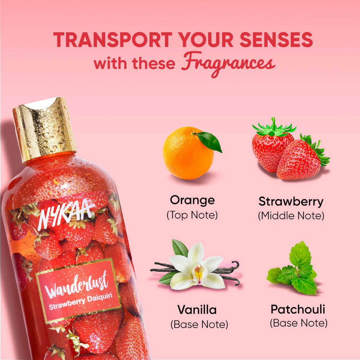Wanderlust Shower Gels - Strawberry Daiquiri | Grocsy