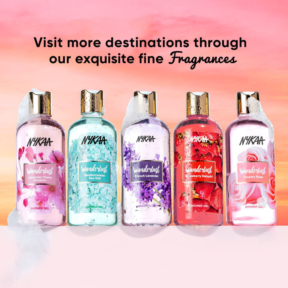 Wanderlust Shower Gels - Strawberry Daiquiri | Grocsy
