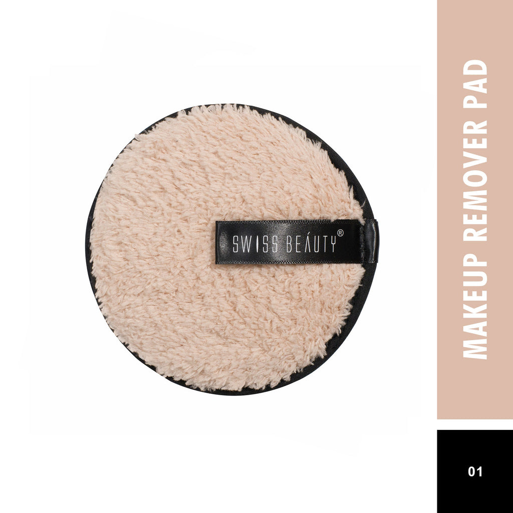 Swiss Beauty Soft & Gentle Cleansing Reusable Makeup Remover Pad - 8904409713191_cream | Grocsy