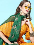 Sangria Ethnic Motifs Polyester Kurta Sets | Grocsy
