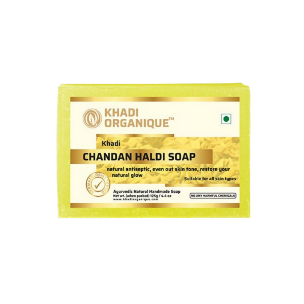 Khadi Organique Chandan Haldi Soap | Grocsy