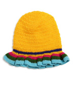 ChutPut Hand knitted Crochet HoneyBee Wool Dress For Baby Girls - Yellow | Grocsy