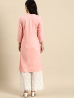 Sangria Women Floral Embroidered Kurta | Grocsy