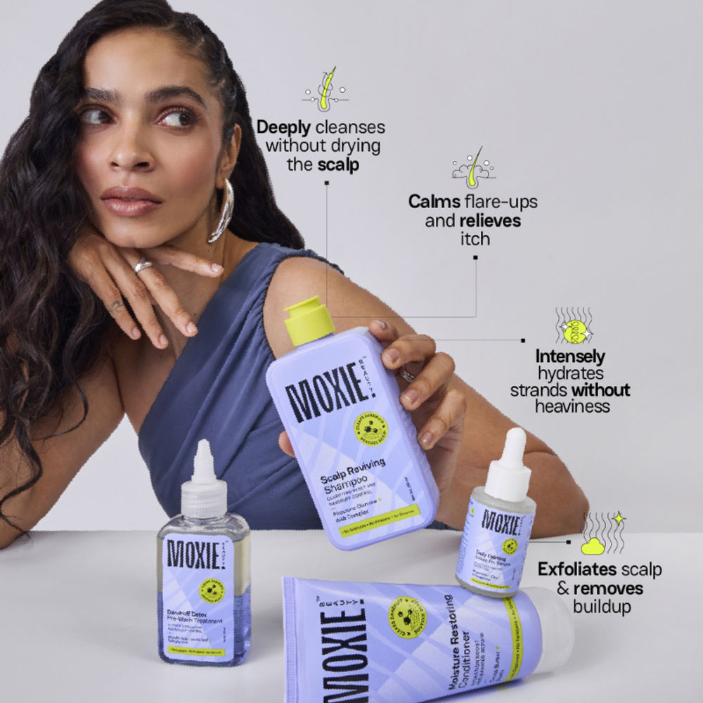 Moxie Beauty The Scalp Sos Routine (Pre-wash, Shampoo, Conditioner & Serum) | Grocsy