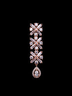 Saraf RS Jewellery Rose Gold-Polished American Diamond Studded Handcrafted Jewellery Set | Grocsy