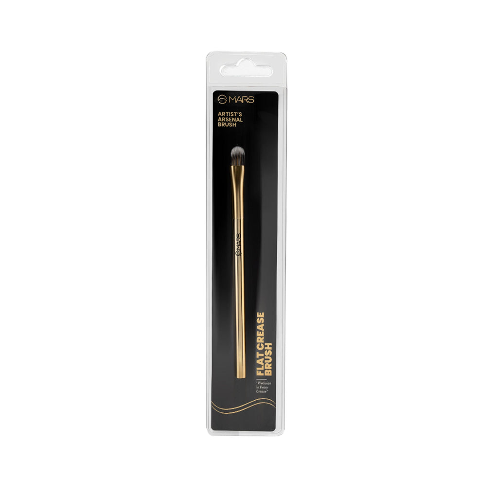 MARS Cosmetics Artist's Arsenal Professional Flat Crease Brush - Golden | Grocsy